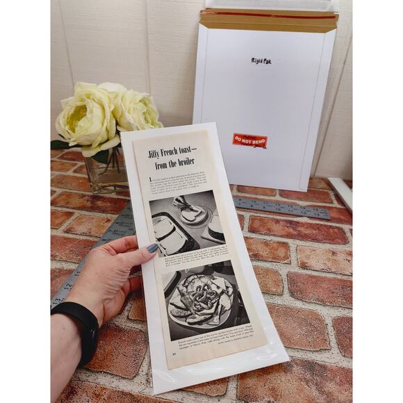 1950 Jiffy French Toast From the Broiler Vtg Print Article Breakfast Recipe Idea - Picture 2 of 6